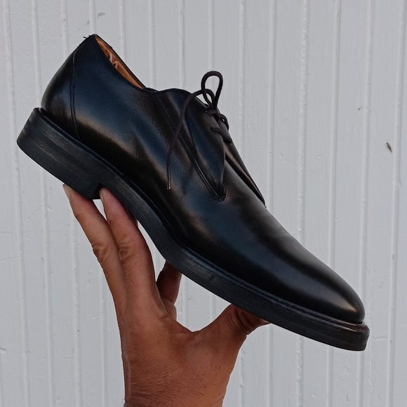 ADAM DERRICK TO BOOT NY MEN'S SHARP BLACK LUXURY LEATHER OXFORD - Picture 10 of 17